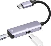 SEPT-Adaptateur d'Écouteur Type C, 2-en-1 Type C vers Type C Adaptateur pour Casque et Chargeur, DAC Haute Résolution, pour Samsung Galaxy S24/S24+/S24 Ultra/S23/S23+/S23 Ultra/S22 Ultra/S22+/S22