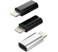 SEPT-Adaptateur USB C Femelle vers Lightning Mâle (3Pack) Câble Type-C Jack Charge Adapter pour Apple iPhone iPad Chargeur Adaptateur Chargeur Type Prise Câble Connecteur tp-to
