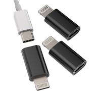SEPT-Adaptateur USB C Femelle vers Lightning Mâle (3Pack) pour Apple iPhone iPad Connecteur Type-C Jack Câble Chargeur Adaptateur Chargeur Câble Convertisseur Prise 090-tp-L