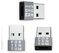 SEPT-Adaptateur USB C vers USB A 3 unités - Vitesse de 480 Mo - Zinc de qualité supérieure - Haute résistance à la Chaleur - Adaptateur USB vers USB C avec Seulement 4 grammes.