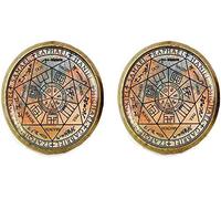 Sept Anges Boutons de manchette Amulette de protection Bijoux Archange Bijoux Verre Photo Bijoux, 12, Zinc, Astralite