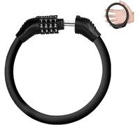 Sept-Antivol Antivol De Vélo, Antivol De Vélo À Câble En Acier, Mini Cadenas De Vélo, Antivol De Vélo Noir, Antivol De Vélo Réinitialisable, Antivol De Vélo Avec Mot Passe À 4 Chiffres Pour Vélo, Mot