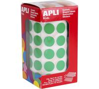 Sept-Apli 4858 - Rouleau De Gommettes Rondes - Ø 15 Mm - Couleur : Vert