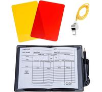 Sept-Arbitrage Football,Kit De Cartes Arbitre De Sport Cartes Rouges Et Jaunes Sifflet En Métal Avec Sports Arbitre Lot De Cartes Pour Jeux Sport Accessoires Arbitre De Football