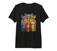 Sept Archanges Sacré Mosaïque Icône Chrétienne Art Foi T-Shirt Haut de Gamme