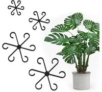 SEPT-Attache Plante Grimpante Accroche 4 Pièces Clips de Support pour Plantes Attache Plante Grimpante Intérieur Noir Clips de Fixation pour Plantes Grimpantes Tomates, Hortensias, Roses (Noir)