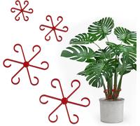 SEPT-Attache Plante Grimpante Accroche 4 Pièces Clips de Support pour Plantes Attache Plante Grimpante Intérieur Rouge Clips de Fixation pour Plantes Grimpantes Tomates, Hortensias, Roses