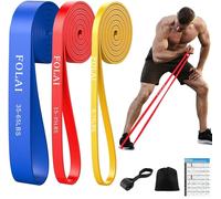 Sept-Bande Elastique Musculation,3 Niveaux Différents Élastique Musculation Bandes De Résistance Avec Ancrage De Porte Pour Fitness, Pilates, Yoga, Musculation,Physiothérapie