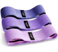 Sept-Bande Elastique Musculation En Tissu, Bande Elastique Fitness 3 Niveaux De Force, Elastique Sport Pour Le Yoga/Pilates/Fitness/Squats/Pont Fessiers