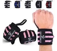 Sept-Bande Poignet Musculation (Paire) - Ipl Uspa Approuvé 45cm Protege Poignet Musculation Homme Et Femme - Sangle Poignet Musculation, Fitness Attelle Poignet Avec Boucle Pouce