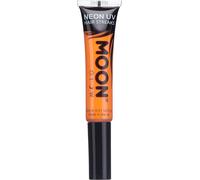 Sept-Bandes De Couleur De Cheveux Uv Néon Mascara Capillaire - Teinture Capillaire Lavable Temporaire Couleur Néon Brillante, Brille Sous Un Éclairage Uv, Orange Foncé, 15 Ml