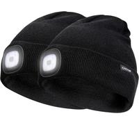 Sept-Bonnet Led, Cadeau Pour Hommes Femmes, Bonnet Chaud D'hiver Unisexe Bonnet Mains Libres Bonnet Lumineux Pour La Course, Le Camping, La Randonnée, Les Activités Nocturnes
