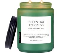 Sept-Bougie Parfumées Au Bois De Cèdre Et À La Cardamome,110 Heures De Combustion Longue Durée, Bougies En Bocal De Soja Au Cyprès Céleste, Bougies Boisées Naturelles Pour Hommes Et Femmes