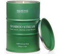 Sept-Bougie Parfumées En Bambou Naturel Bougies D'aromathérapie De Luxe Pour Soulager Le Stress Et Méditer En Toute Détente Cadeaux De Bienvenue Pour Femmes Et Hommes 320g Brûlent Pendant 70heures