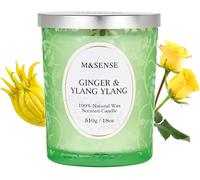 Sept-Bougie Parfumées Gingembre Et Ylang-Ylang 510 G, Jusqu`À 100 H De Combustion Son Mélange Exotique Et Envoûtant Diffuse Un Parfum Distinctif, Parfait Comme Cadeau De Noël Pour Collègues