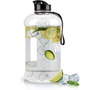 Sept-Bouteille D'eau De 2,2 L Avec Poignée Et Bouchon À Rabat - 100% Anti-Fuite - Sans Bpa - Réutilisable - Grande Carafe Durable Pour Le Camping, Le Sport, Les Entraînements, La Randonnée,