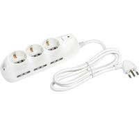 Sept-Bticino 3699db, Chausson Multiprise Compact, 9 Emplacements, Interrupteur, 6 Prises 10/16 A À Deux Étapes Et 3 Prises P30, Prise 10 A, Puissance Maximale 2500 W, 250 V, [Classe D'efficacité Éner