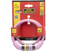 Sept-Burg-Wächter, Câble Antivol À Code Pour Enfants, 210 C 65 Kids, Acier, Rose