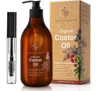 Sept-® Castor Oil 500ml \U2013 Organic 100% Pure, Cold-Pressed, Natural \U2013 For Eyelashes, Eyebrows, Hair & Nails \U2013 Vegan, Cruelty-Free \U2013 Pump + Mascara-Kit