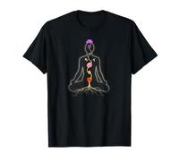 Sept Chakras comme Fleurs colorées des Chakras, Yoga et méditation T-Shirt