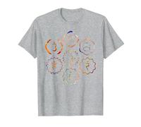 Sept Chakras T-Shirt, Homme, Gris Chiné, 5XL
