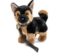 SEPT-- Chiot Berger Allemand, Debout - avec Laisse - 26 cm (Hauteur) - Chien en Peluche, Animal de Compagnie - Peluche, Doudou