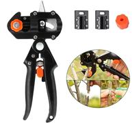 SEPT-Ciseaux à Greffer, Jardinage Ciseaux à Greffer, Sécateur à Greffer, Ciseaux de Greffage 2 en 1, Pince a Greffer Arbres, Outils de Greffe Professionnels, avec Lames Remplaçables*3 et Base* 1