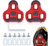 Sept-Compatible Avec Les Pédales Look Keo Bike À 3 Trous Grip Blade 2 Max Carbon Classic Cleats, Chaussures De Vélo, Skateboard, Gris Pour Vtt, Kit D'accessoires De Vélo (Rouge 9°)