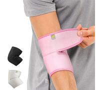 Sept-Coudière Es10, Attelle De Coude Réglable, Néoprène Respirant, Douleurs Articulaires Et Arthritiques, Blessures Sportives, Prévention, Soutien Modéré (Rose)