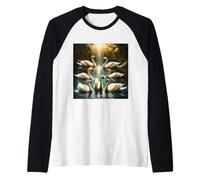 Sept cygnes en Train de Nager Manche Raglan
