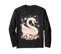 Sept cygnes Une Natation 12 Jours de Flocon de Neige d'hiver Manche Longue