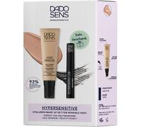 Sept-Dado Sens Kit De Maquillage Hypersensible À L'acide Hyaluronique Beige (30 Ml) Et Mascara Noir (10 Ml), Édition Limitée, Hydrate, Masque Les Rougeurs, Renforce La Barrière Cutanée