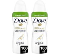 Sept-Dove - Déodorant Femme Original Zinc Protect - Spray Compressé - 0% Alcool - 72h De Protection Anti-Odeurs- 100ml (Lot De 2)