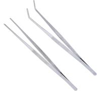 SEPT-Droite et Incurvée Pince à Épiler Pince à Épiler pour Plantes Aquatiques Plante Aquatique Pinces Outils Ensembles Facile Utiliser et Longue Durée pour Herbier Aquarium Aquarium et Terrarium (2 P
