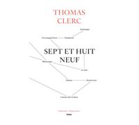 Sept et huit neuf - Thomas Clerc - Institut Memoire De L'edition Contemporaine - broché - Essai