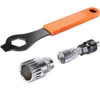 Sept-Extracteur De Manivelle Et Extracteur De Pédalier De Vélo Professionnel 20 Dents Avec Clé 16 Mm Kit D'outils De Réparation Compatible Avec Shimano, Bsa, Sram, Etc.