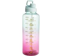 Sept-Fackelmann Gourde De Motivation De 1,8 L En Rose/Bleu ¿ Dictons Inspirants, Anti-Fuite, Idéale Pour Le Sport Et La Vie Quotidienne, Plastique, 115 X 10 X 32 Mm