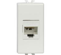 Sept-Fanton 23713-27 Prise De Données Rj45 Utp 180° Cat.6 Sertissage Sans Outil Avec Adaptateur Pour Plaques Et Supports Bticino Matix