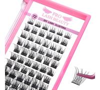 Sept-Faux Cils Individuel 72 Pcs Cils Natural Russe 8-16mm Diy Extension Cils Individuel Natural Cils Réutilisable Facile À Utiliser Confortable Et Doux (Natural, D-16mm)