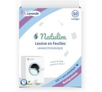 Sept-- Feuilles Lessive 50 Lavages - Sans Produits Chimiques - Convient Aux Peaux Sensibles - Zéro Déchet Et Sans Plastiques - Se Dissout Même À Basse Température - Parfum Lavande