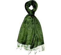 Sept-Foulard Pour L`Homme ¿ Écharpe Paisley Avec Les Mesures De 70 X 180 Cm - Attrayant Et Très Agréable À Porter Dans Le Printemps Et L¿Été ¿ En Vert Olive