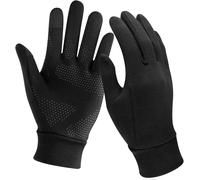 Sept-Gants Doublure Chauffants, Sous Gants À Écran Tactile Gants De Cyclisme Gants De Course À Pied Coupe-Vent Respirant Antidérapant Idéal Pour Vélo Exercice Sport Running Ski Snowboard Moto