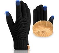 Sept-Gants Hiver Thermique Gants Doublure En Laine Écran Tactile Pour Cyclisme Randonnée Escalade Femme Homme