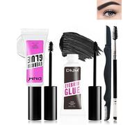 Sept-Gel Sourcil Set-2pcs Transparent & Teinté Gel Sourcils Waterproof, Naturellement Résistant À L'essuyage Couleur Sourcils, 16 Heures Longue Styling Makeup Eyebrow Gel Avec 2 Outils Sourcils-1+5
