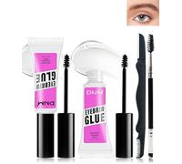 Sept-Gel Sourcil Set-2pcs Transparent & Teinté Gel Sourcils Waterproof, Naturellement Résistant À L'essuyage Couleur Sourcils, 16 Heures Longue Styling Makeup Eyebrow Gel Avec 2 Outils Sourcils- 1+1