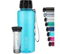 Sept-Gourde, Bouteille D¿Eau ¿Uberbottle¿ +Tamis-Fruits ¿ 350ml, 500ml, 650ml, 1l, 1,5l, 2l - Sans Bpa, Étanche, Anti-Fuite, Réutilisable, Légère - Idéal Pour École, Sport, Fitness, Gym, Travail