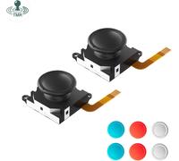 Sept-Gulikit Tmr Joysticks Remplacement Pour Switch Oled/Switch/Switch Lite Joycon, No Drift Stick De Rechange Pour Joycon, Avec 4 Couleurs Capuchons De Pouce - 1 Paire