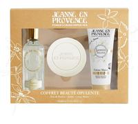 Sept-Jeanne En Provence - Coffret Cadeau Pour Femme - Jasmin Secret - Eau De Parfum 60 Ml + Crème Mains 75 Ml + Savon Solide 100 Gr - Fabriqué En France À Grasse