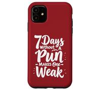 Sept jours sans jeu de mots rend un faible Coque pour iPhone 11