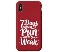 Sept jours sans jeu de mots rend un faible Coque pour iPhone X/XS